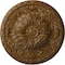 Ekena Millwork Amelia Ceiling Medallion (Fits Canopies up to 2 3/8"), 19 5/8"OD x 3/4"P, Smokey Topaz Crackle CM20AMSTC - alternate 1
